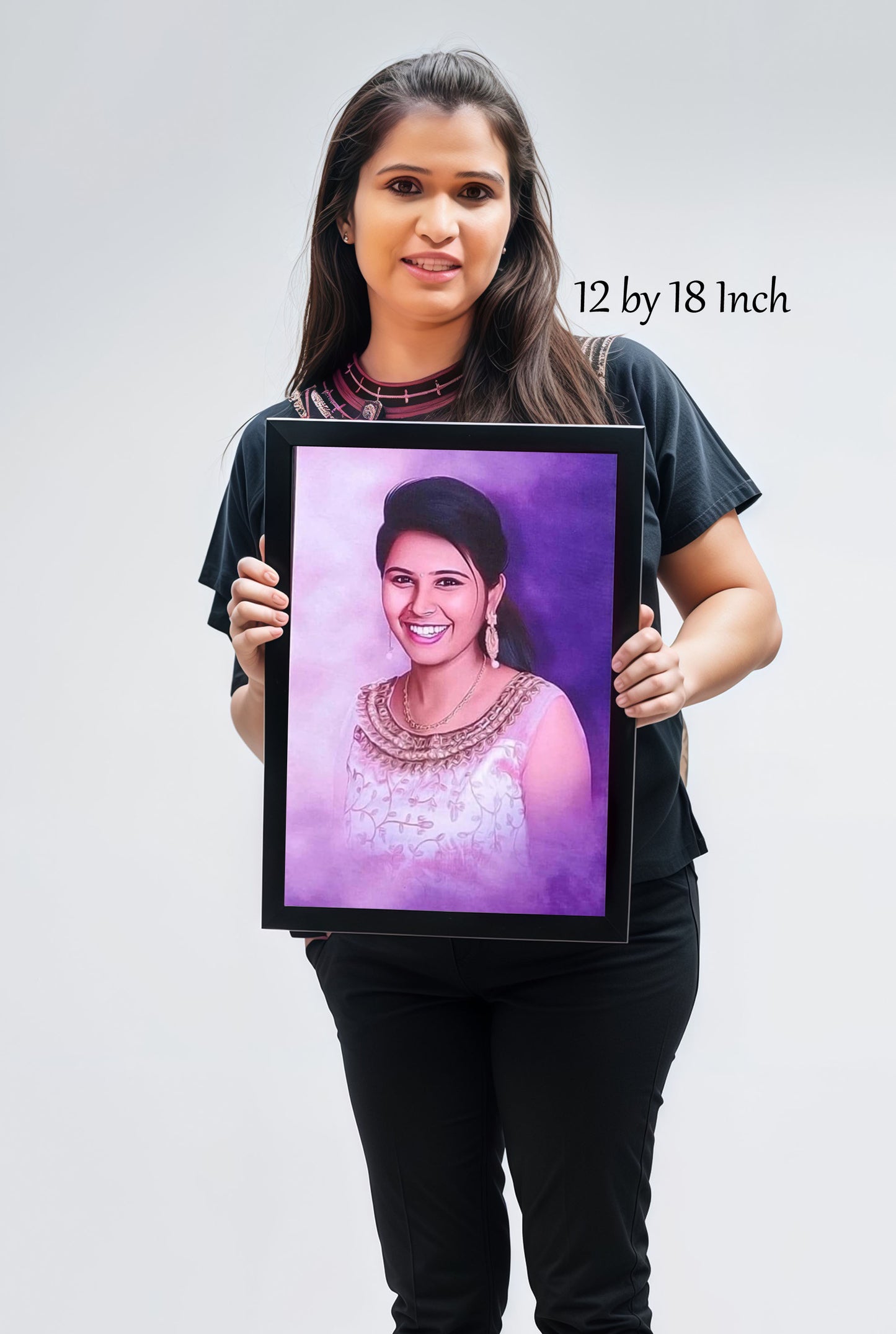 Digital Oil Painting With Frame