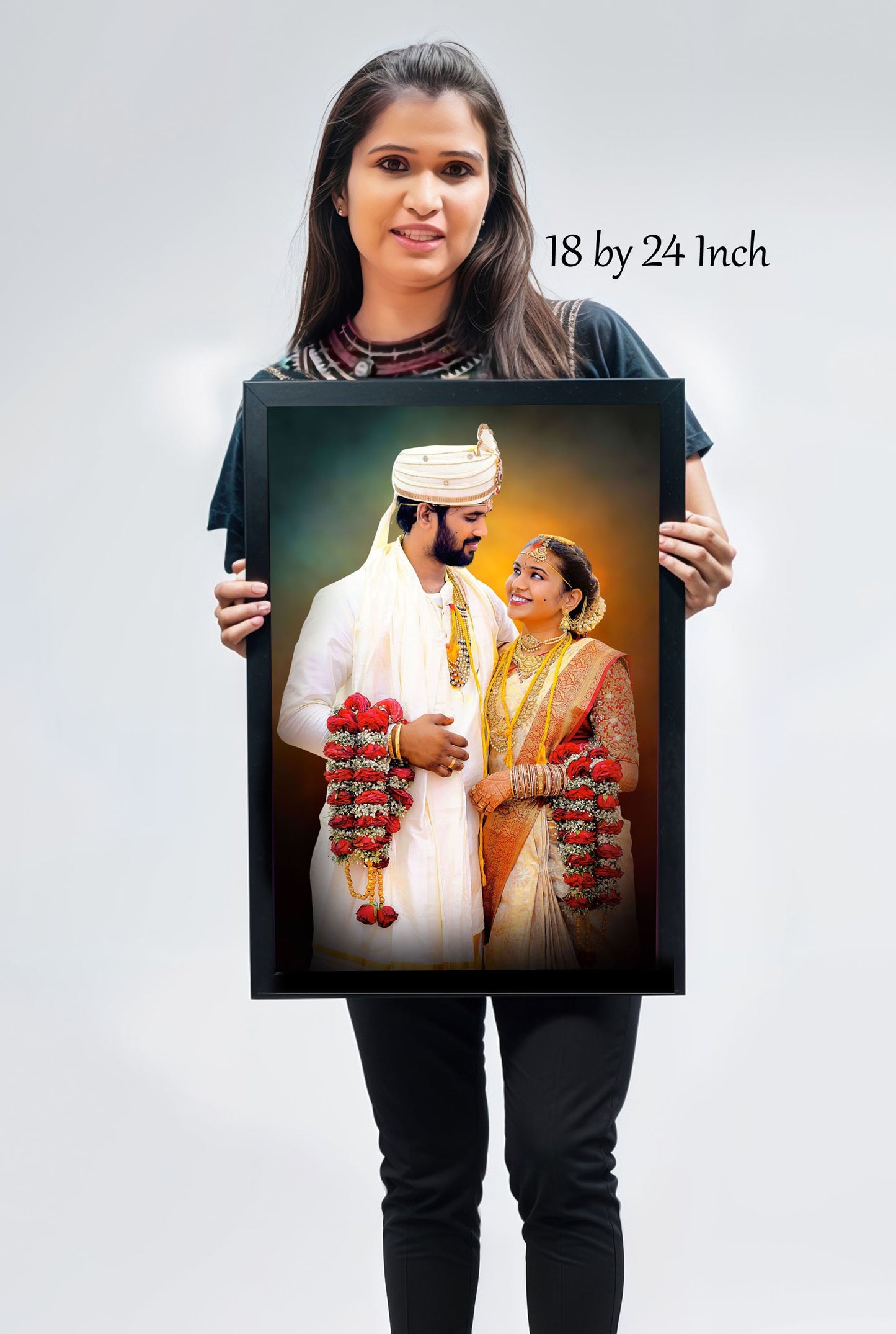 Digital Oil Painting With Frame