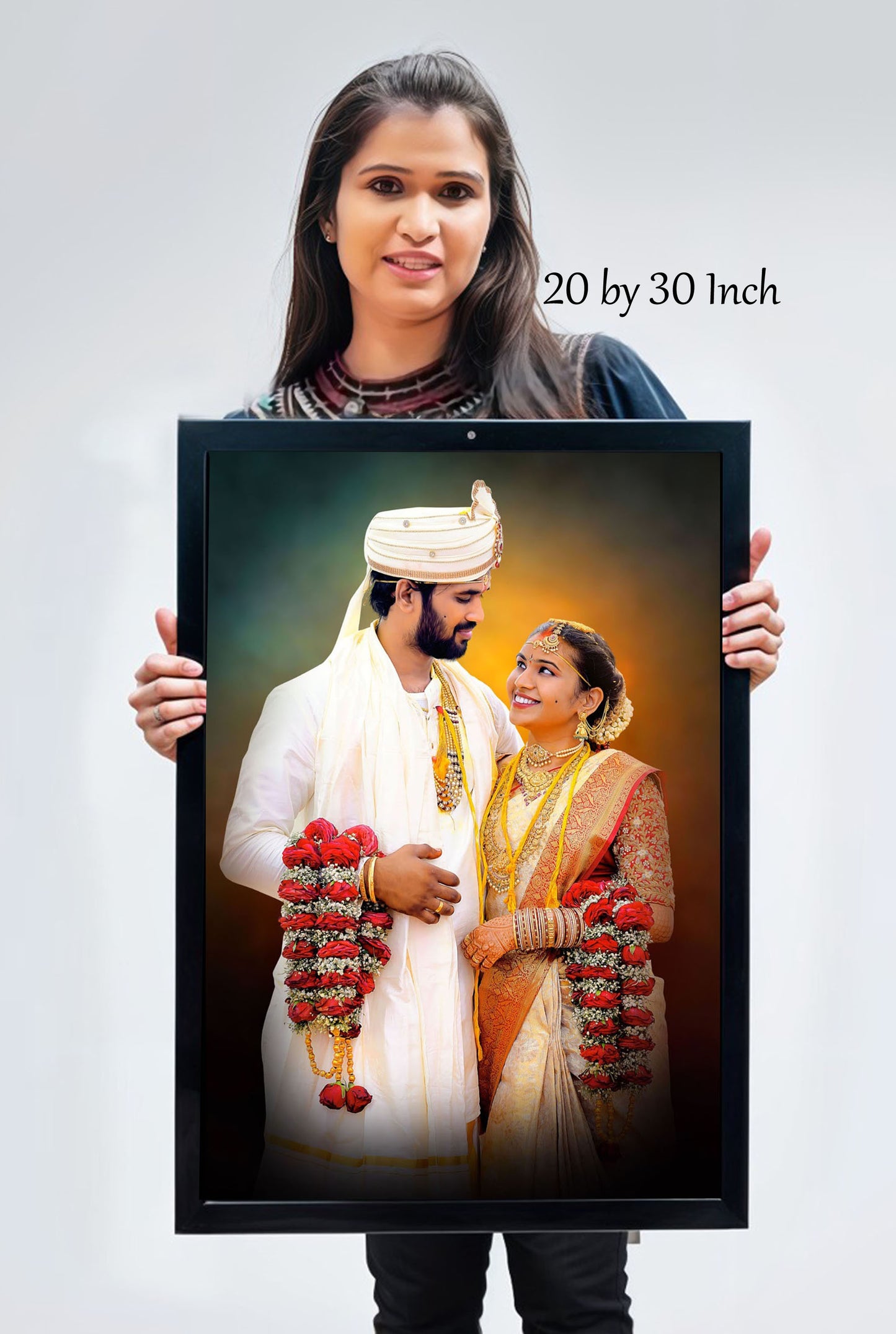 Digital Oil Painting With Frame