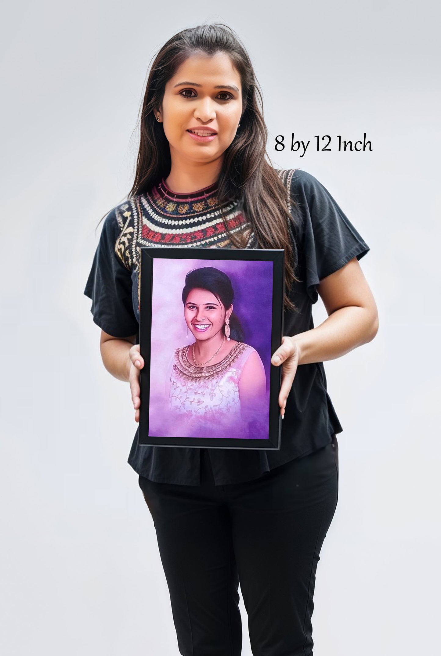 Digital Oil Painting With Frame