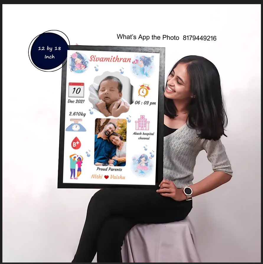 Child Birth Photo Frames