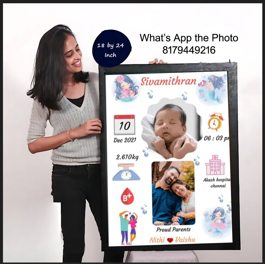 Child Birth Photo Frames