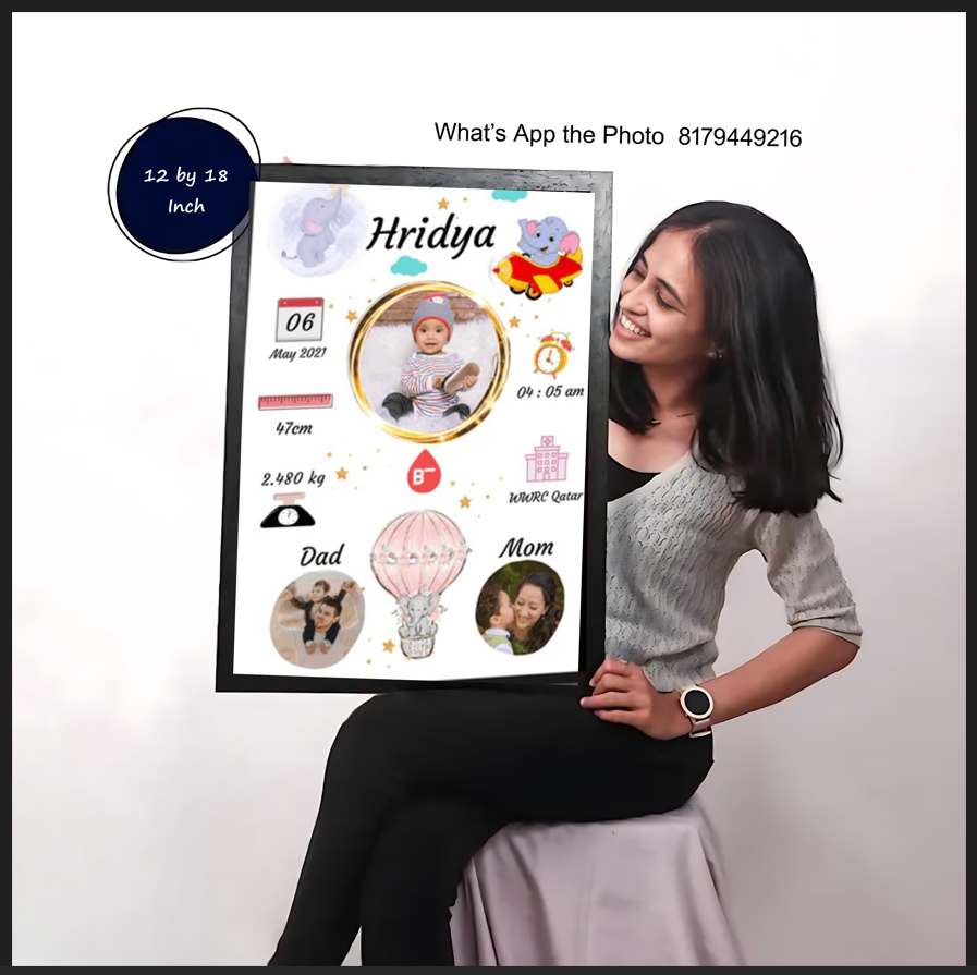 Child Birth Photo Frames