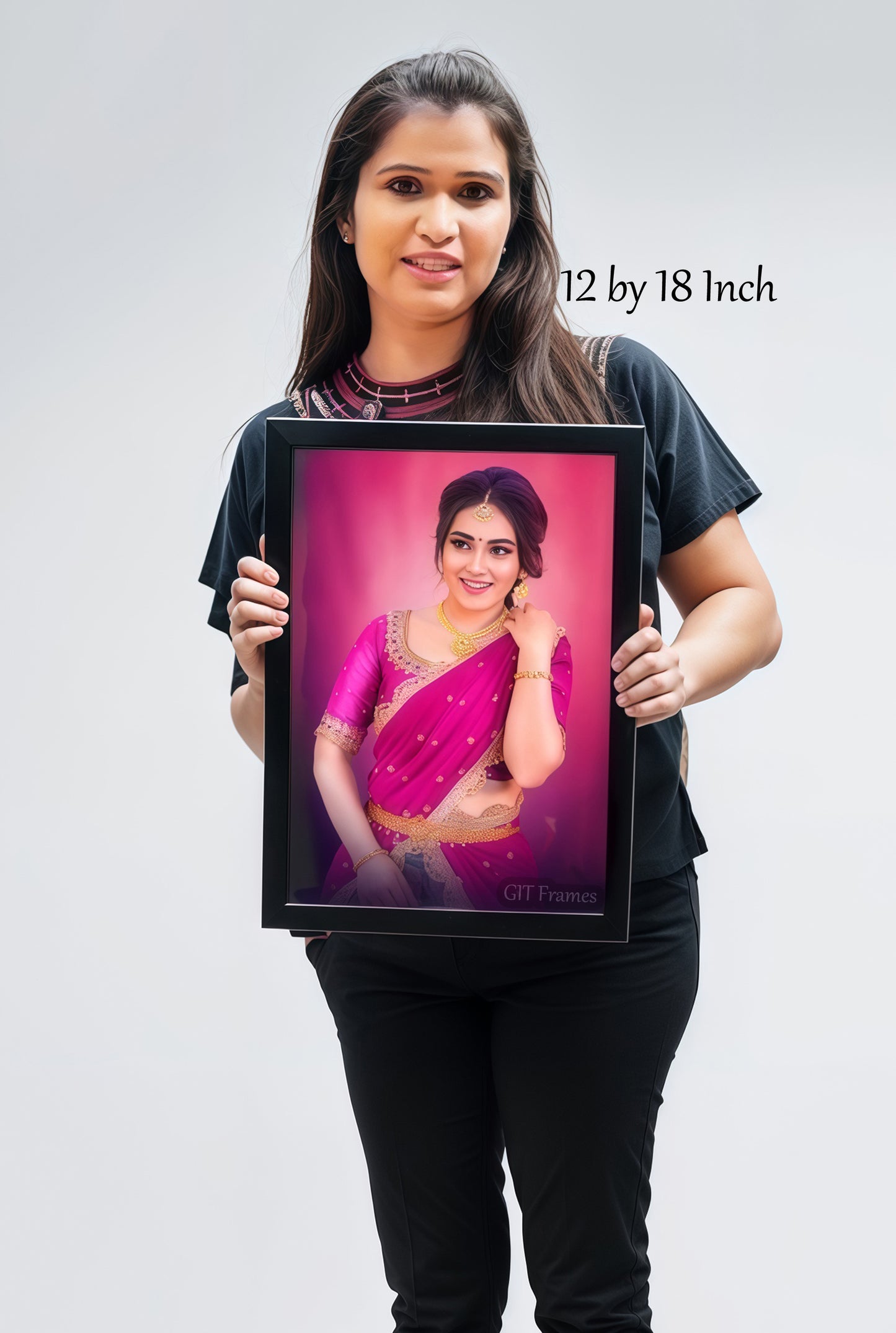 Digital Oil Painting With Frame