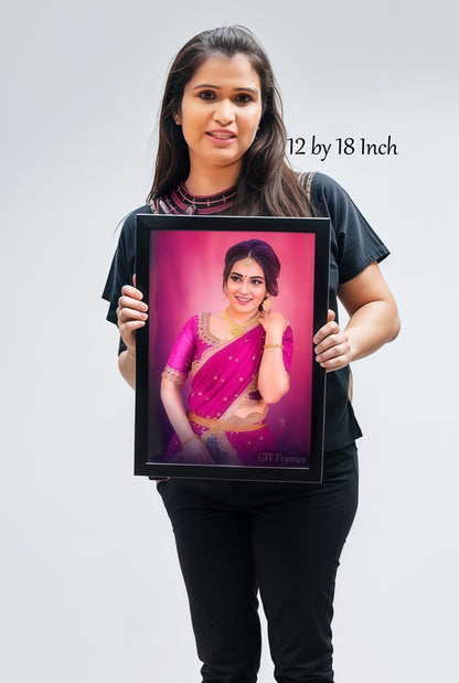 Digital Oil Painting With Frame