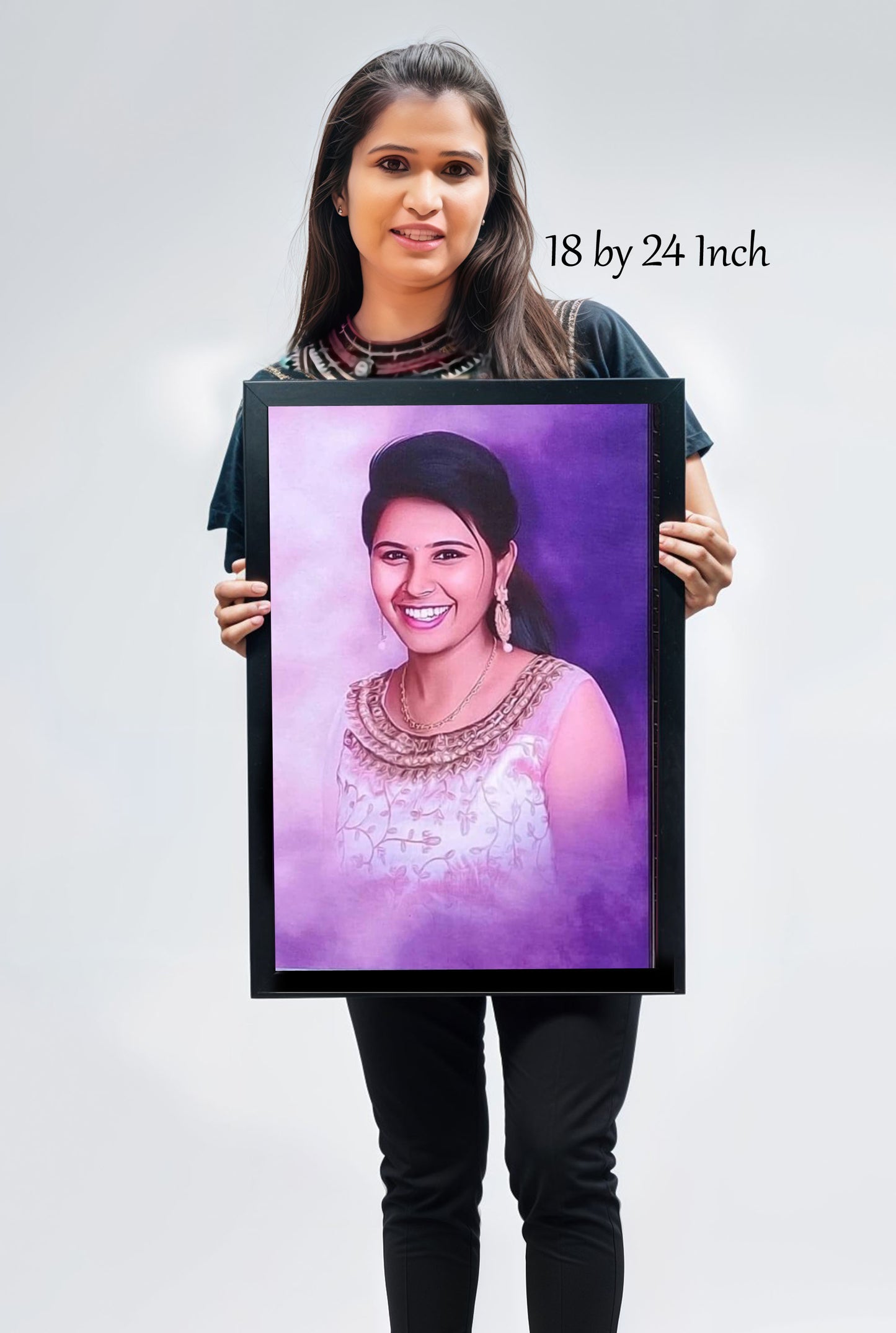 Digital Oil Painting With Frame