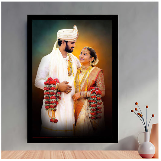 Digital Oil Painting With Frame