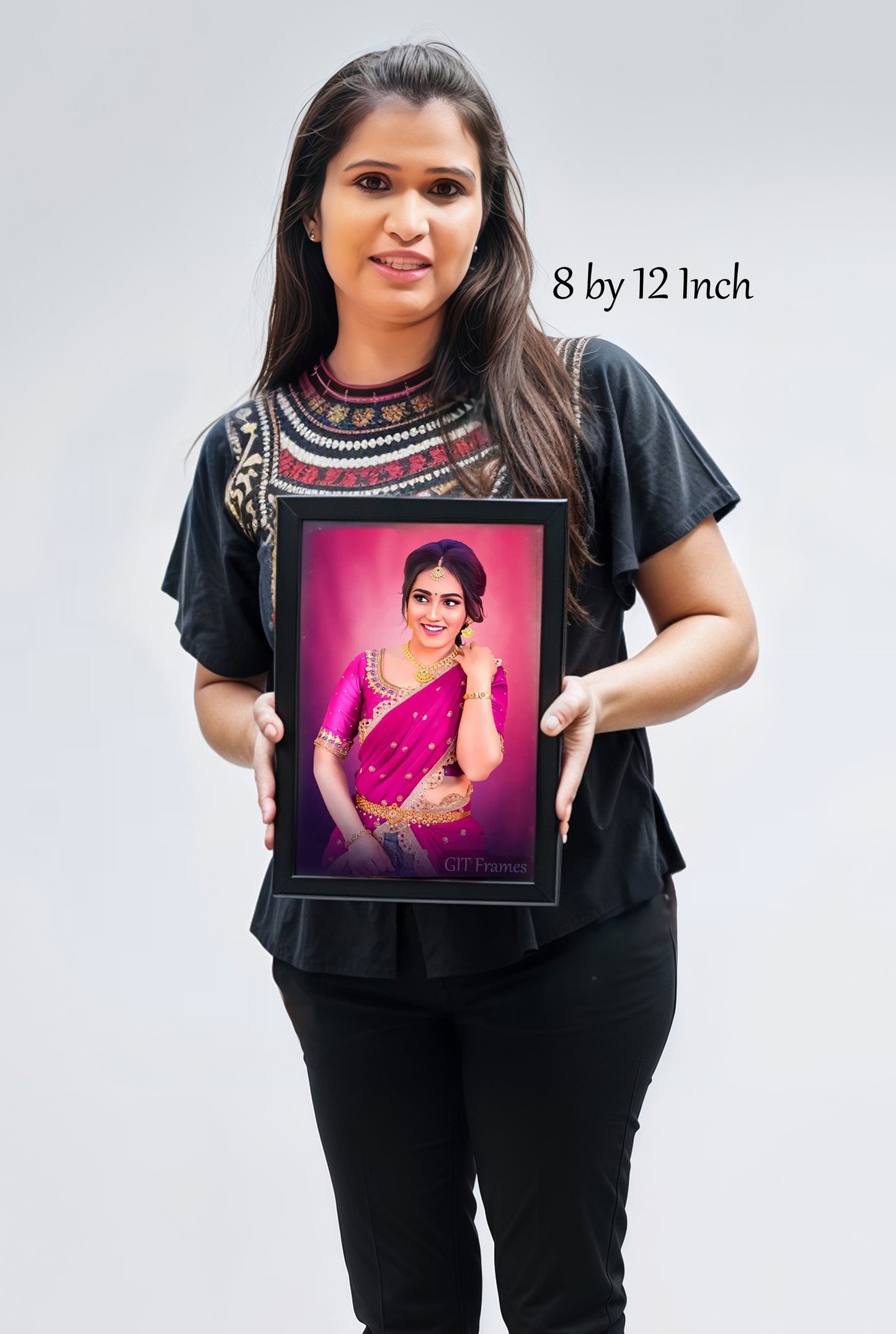 Digital Oil Painting With Frame