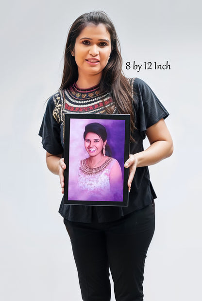 Digital Oil Painting With Frame