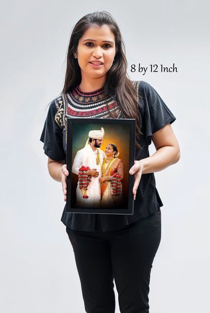 Digital Oil Painting With Frame